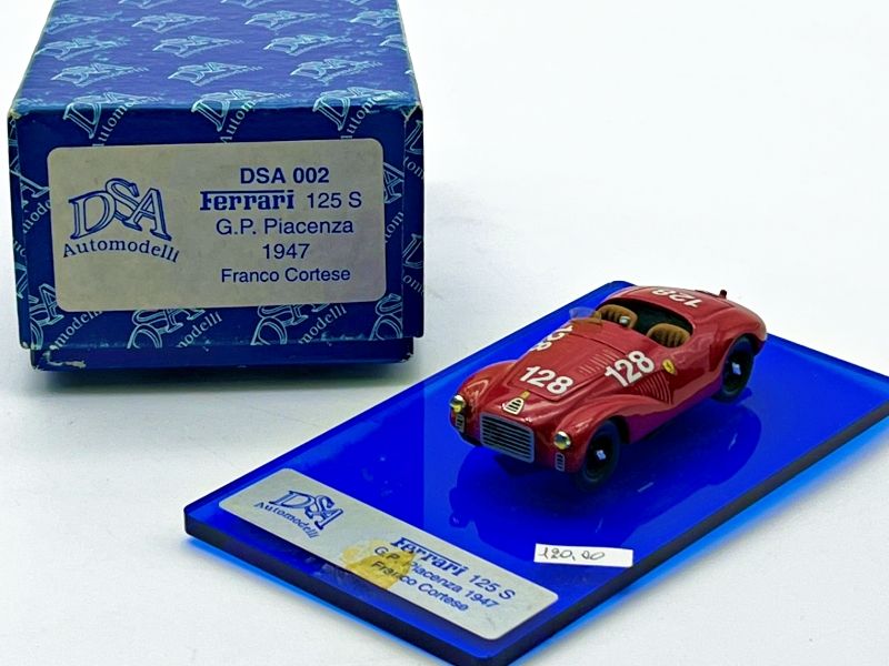 DSA MODEL - DSA002 FERRARI 125 S G.P. PIACENZA 1947 FRANCO CORTESE