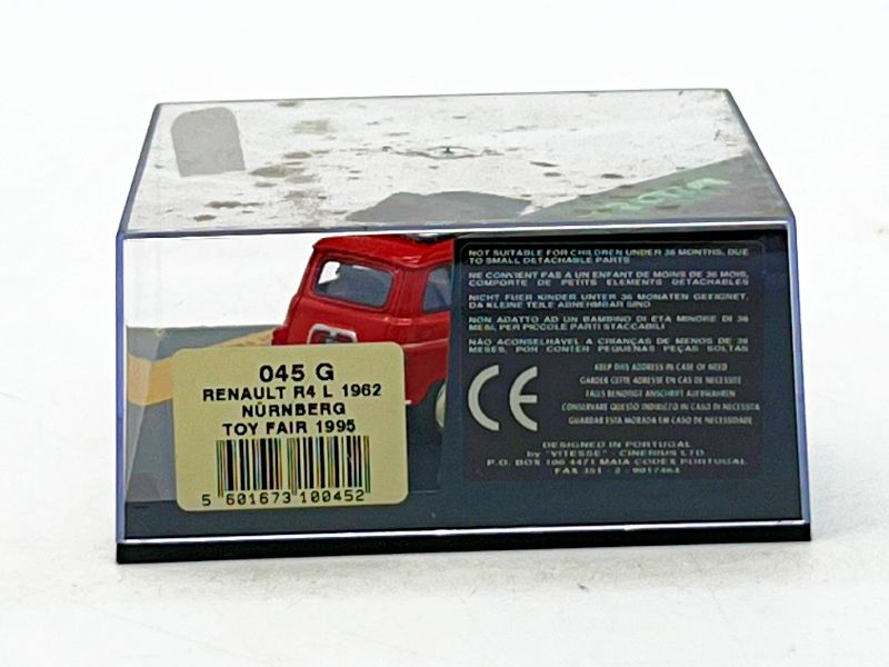 CVABC704 - VITESSE - RENAULT R4 L 1962 TOY FAIR 1995 NURNBERG