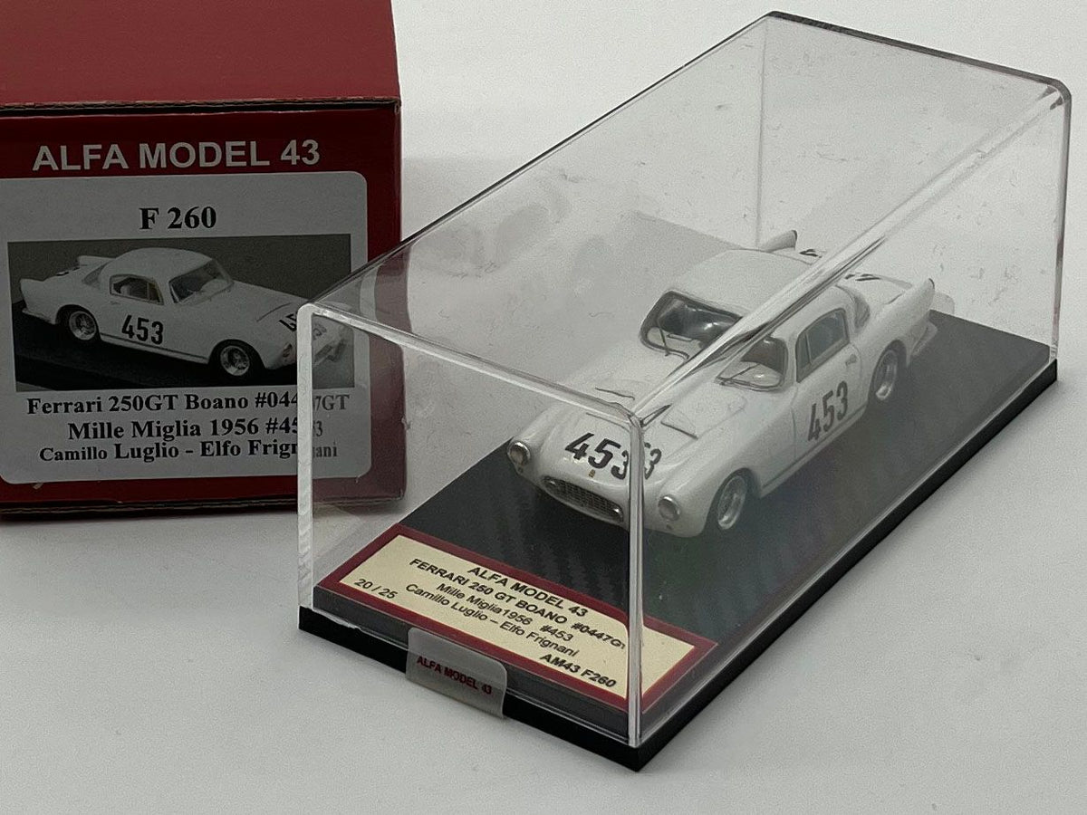 ALFA MODEL AM43F260 - Ferrari 250GT Boano n.0447GT Mille Miglia 1956 n.453 Luglio-Frignani