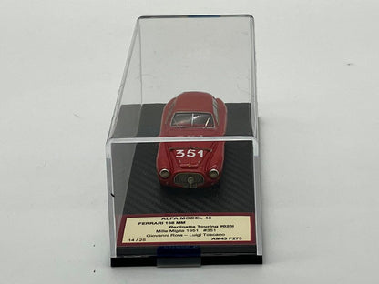ALFA MODEL AM43F273 - Ferrari 166 MM n.020I Berlinetta Touring Mille Miglia 1951 n.351 Rota-Toscano