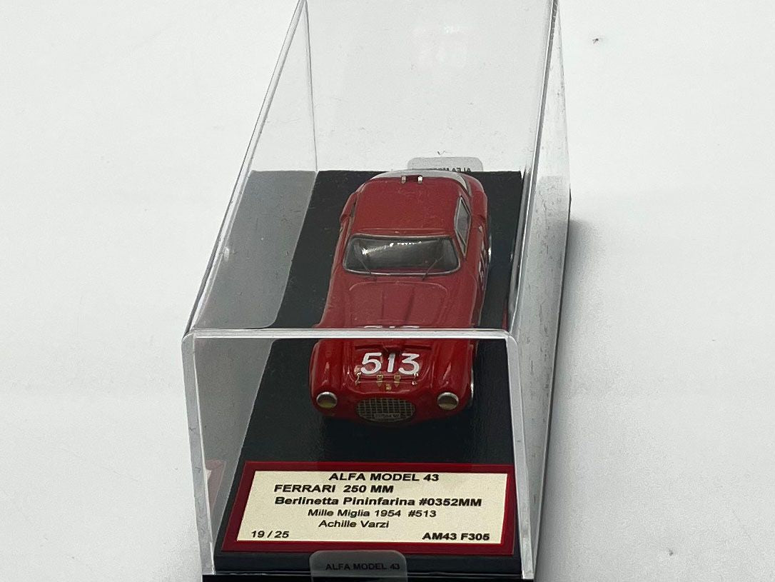 ALFA MODEL AM43F305 - Ferrari 250 MM ch.0352MM Berlinetta Pininfarina Mille Miglia 1954 n.513