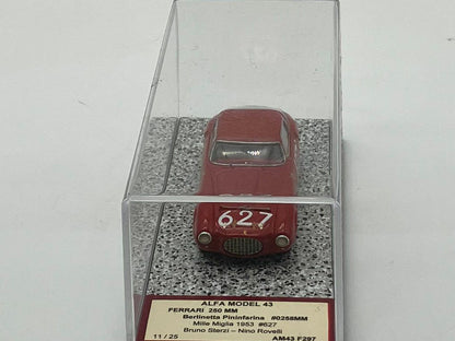 ALFA MODEL AM43F297 - Ferrari 250 MM ch.0258MM Berlinetta Pininfarina Mille Miglia 1953 n.627 Sterzi-Rovelli