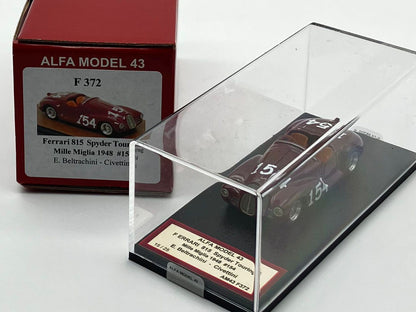 ALFA MODEL AM43F372 - Ferrari 815 Spyder Touring Mille Miglia 1948 n.154 Bertacchini-Civettini