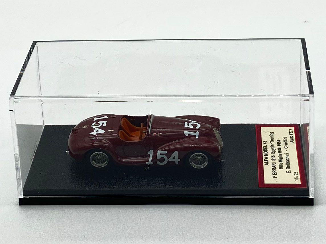 ALFA MODEL AM43F372 - Ferrari 815 Spyder Touring Mille Miglia 1948 n.154 Bertacchini-Civettini