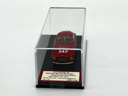 ALFA MODEL AM43F429 - Ferrari 166 Inter Berlinetta Stab. Farina n.037S Mille Miglia 1951 Gravina-Migliorini
