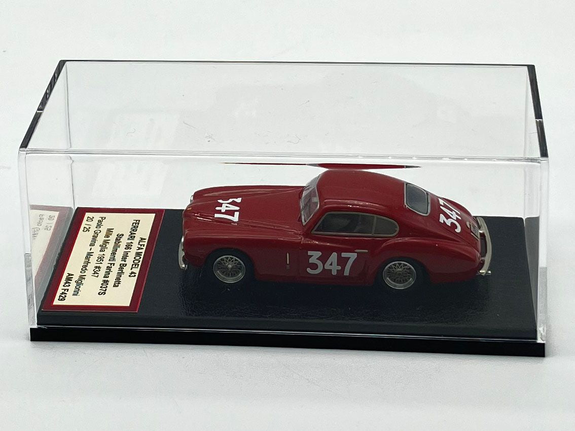 ALFA MODEL AM43F429 - Ferrari 166 Inter Berlinetta Stab. Farina n.037S Mille Miglia 1951 Gravina-Migliorini