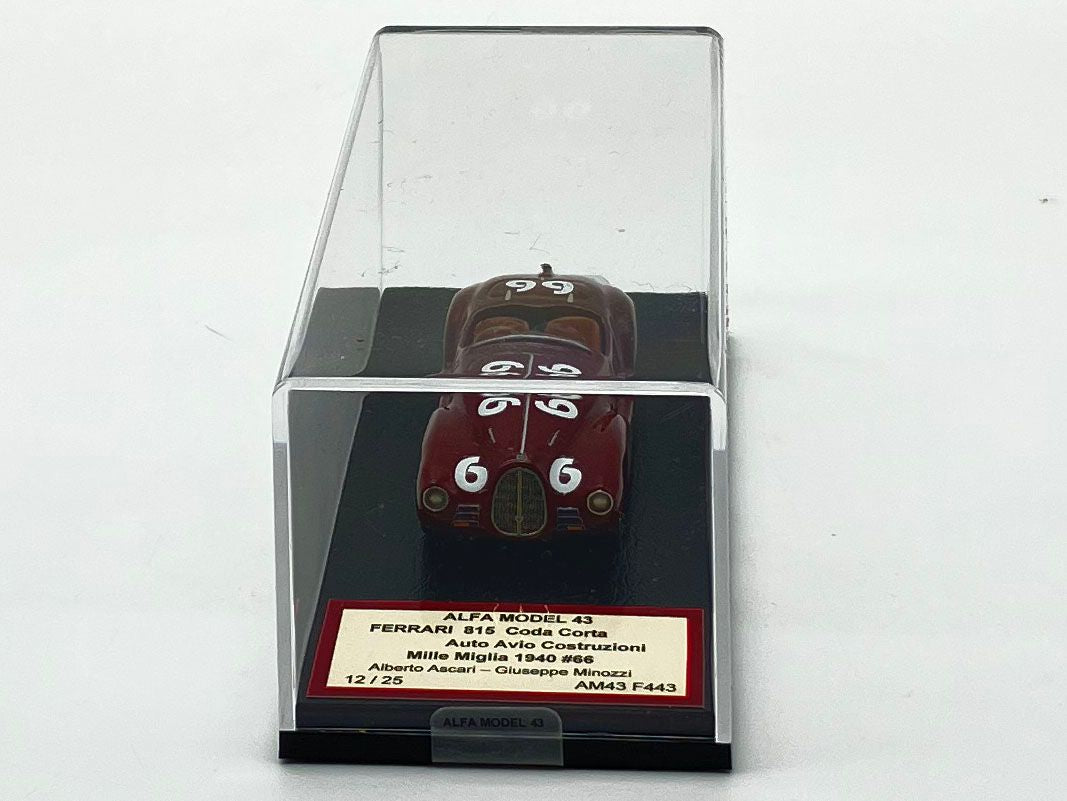 ALFA MODEL AM43F443 - Ferrari 815 Coda Corta Mille Miglia 1940 n.66 Aascari-Minozzi