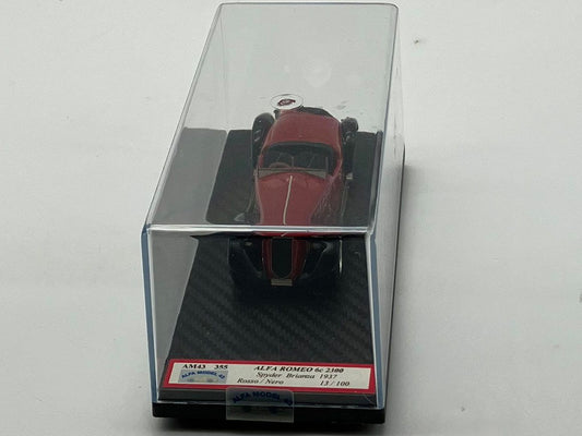 ALFA MODEL AM43355 - Alfa Romeo 6c 2300 Spyder Brianza 1937 (Rosso/Nero)