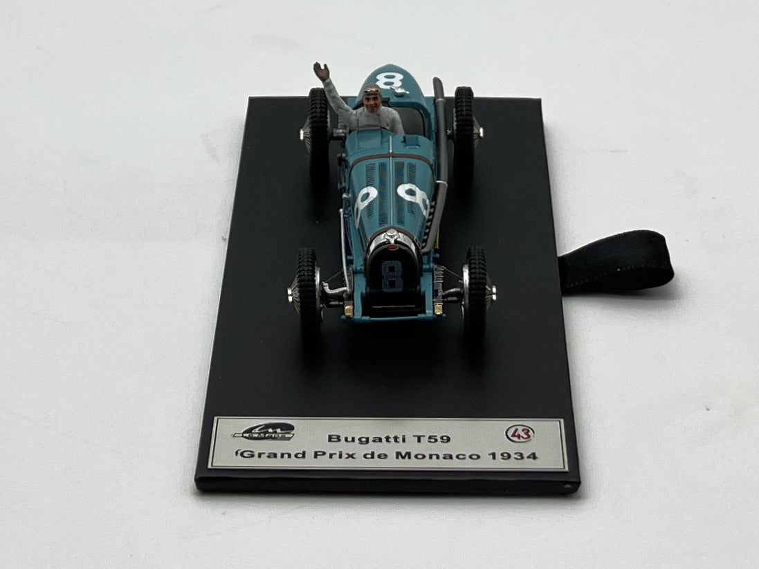 LE MANS MINIATURES - LM143106-8M - Bugatti type 59 n.8 GP Monaco 1934 - Dreyfus