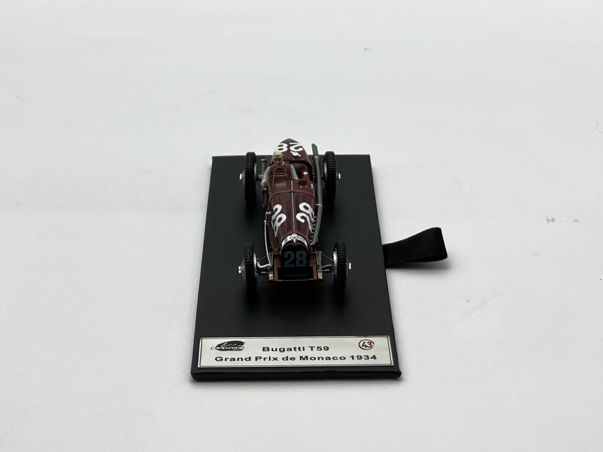LE MANS MINIATURES - LM143106-28M - Bugatti type 59 n.28 GP Monaco 1934 - Nuvolari