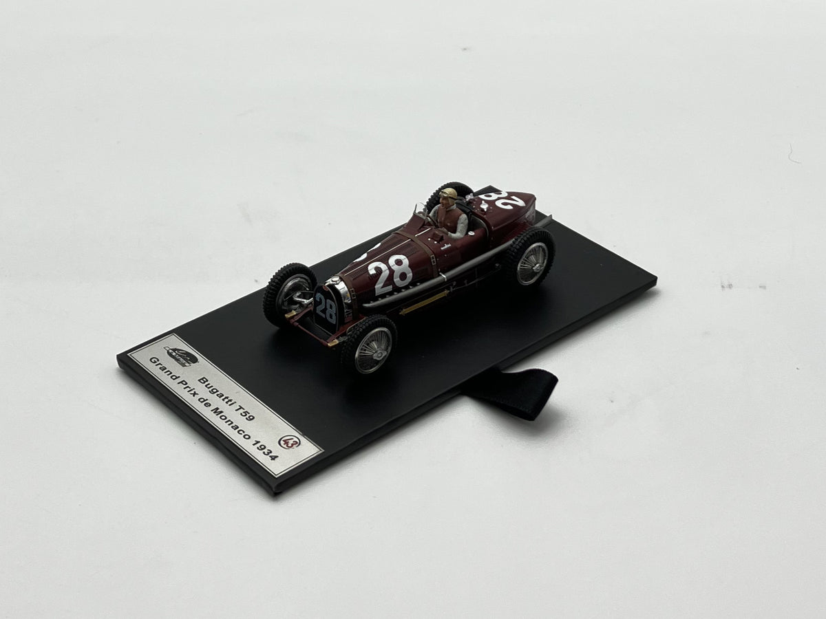 LE MANS MINIATURES - LM143106-28M - Bugatti type 59 n.28 GP Monaco 1934 - Nuvolari