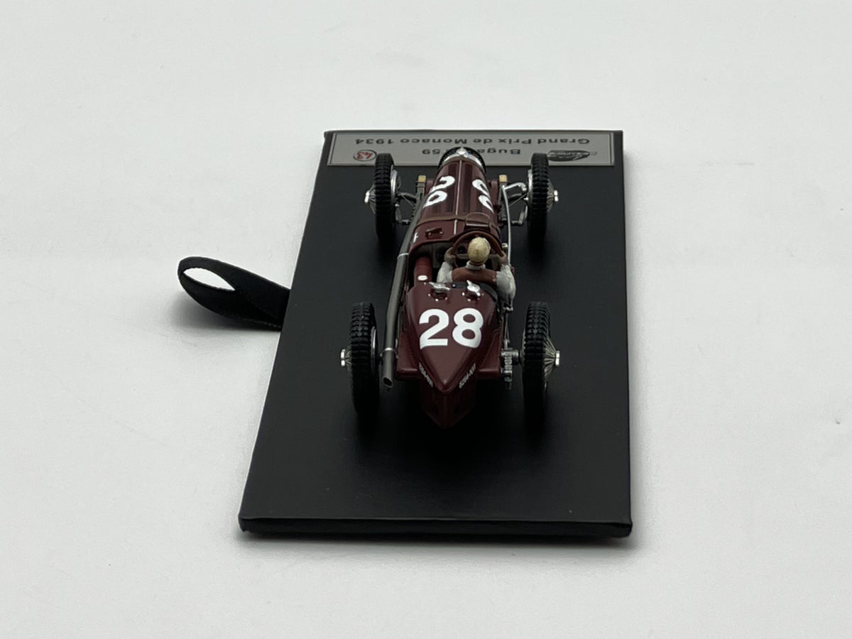 LE MANS MINIATURES - LM143106-28M - Bugatti type 59 n.28 GP Monaco 1934 - Nuvolari