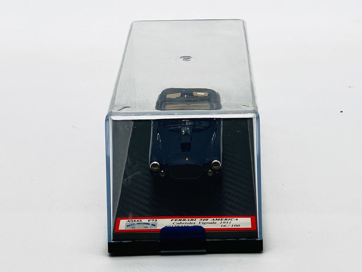 ALFA MODEL AM43F073 - FERRARI 340 AMERICA CABRIOLET VIGNALE 1951 CH.N.0138AM BLUE