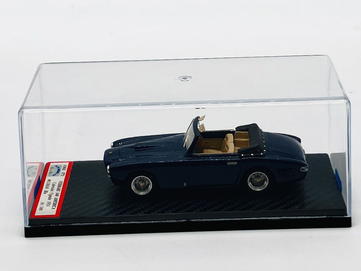 ALFA MODEL AM43F073 - FERRARI 340 AMERICA CABRIOLET VIGNALE 1951 CH.N.0138AM BLUE