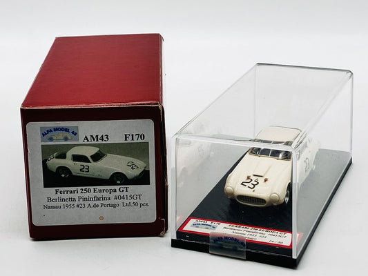 ALFA MODEL AM43F170 Ferrari 250 GT Berlinetta Pininfarina #0415 Nassau 1955 #23 Alfonso de Portago
