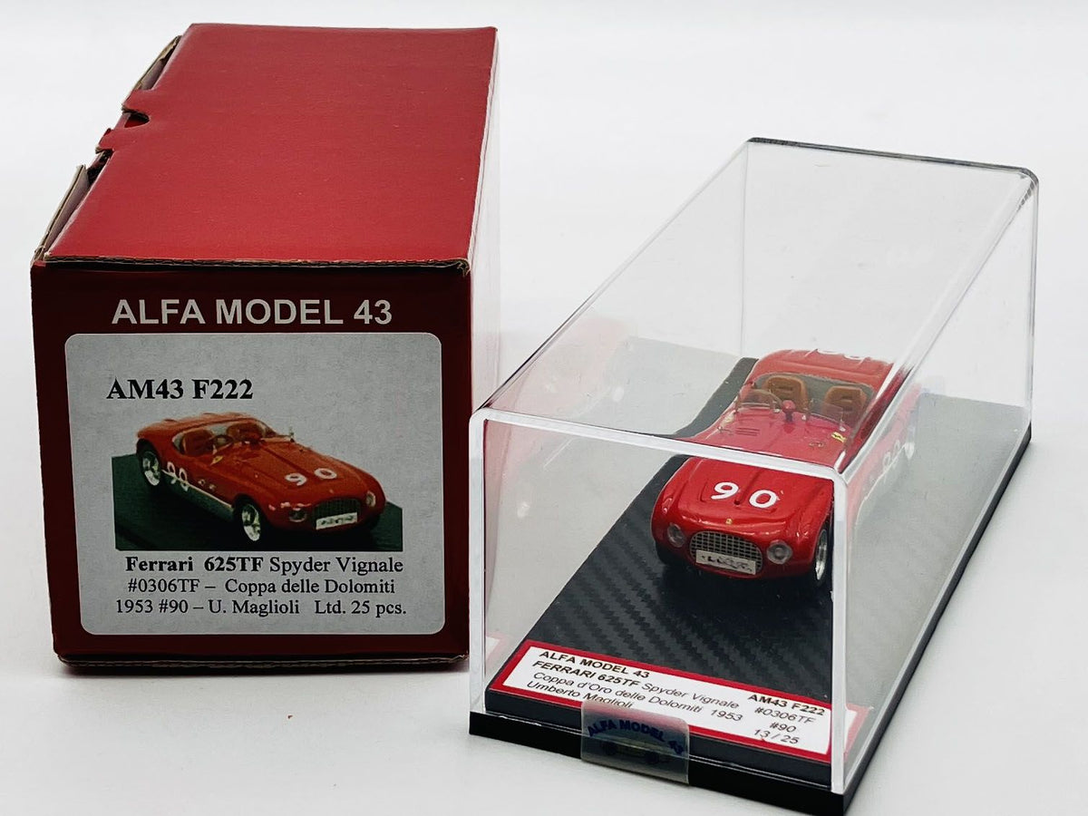 ALFA MODEL AM43F222 Ferrari 625TF Spyder Vignale #0306TF Coppa delle Dolomiti 1953 #90 – U. Maglioli