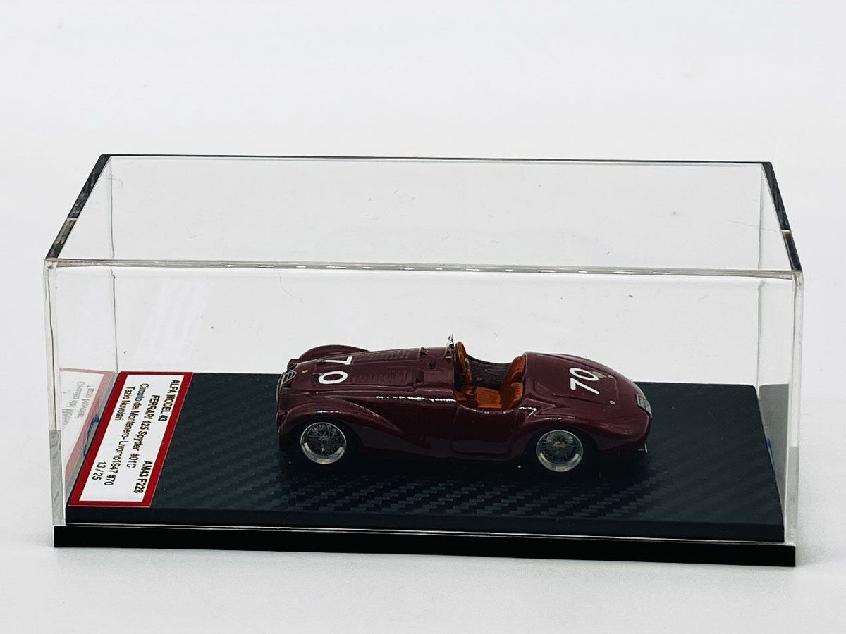 ALFA MODEL AM43F228 FERRARI 125 SPYDER 01C CIRCUITO DEL MONTENERO 1947 #70 TAZIO NUVOLARI