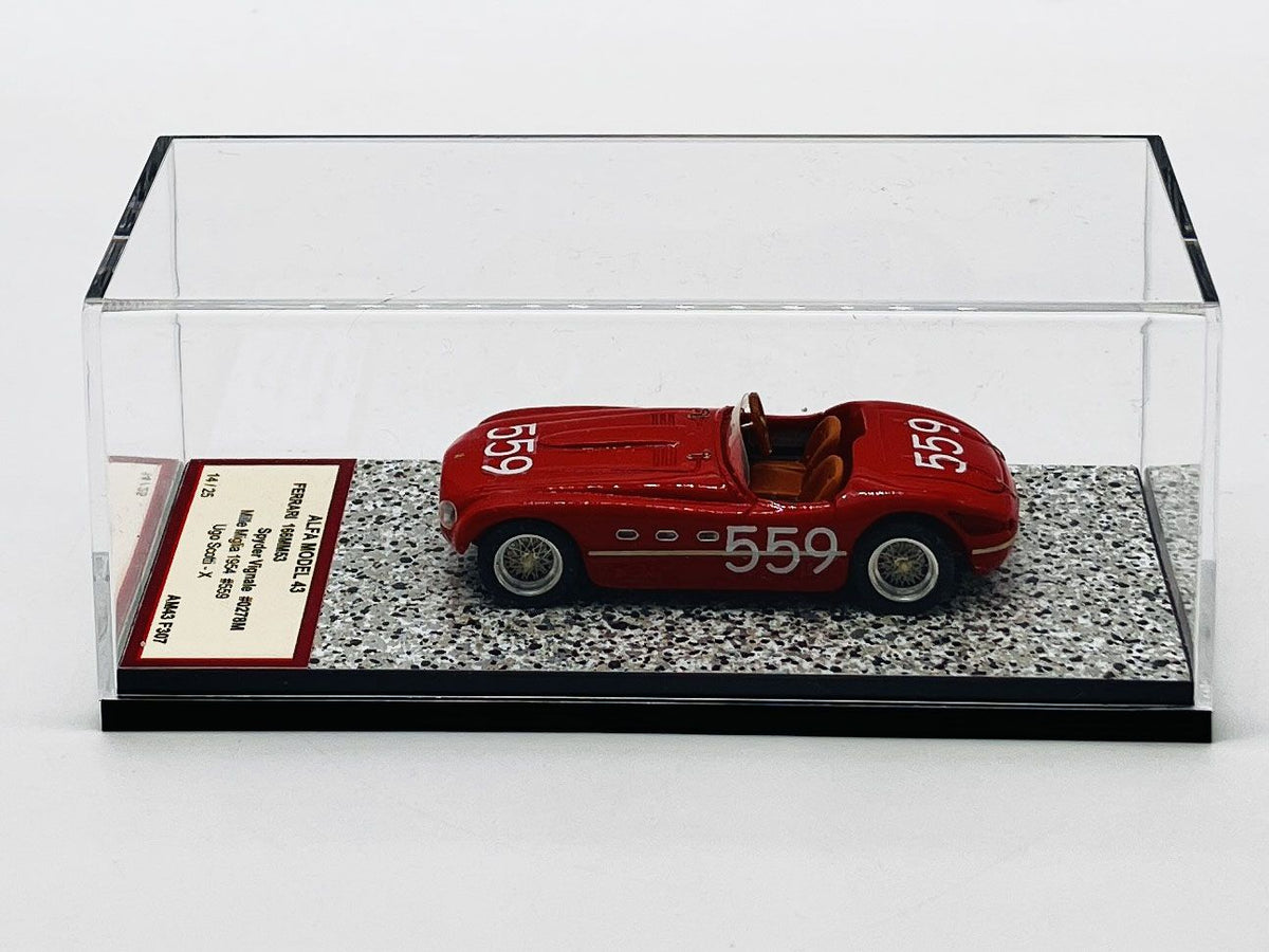 ALFA MODEL AM43F307 FERRARI 166MM53 SPYDER VIGNALE #0278M MILLE MIGLIA 1954 #559 UGO SCOTTI - X