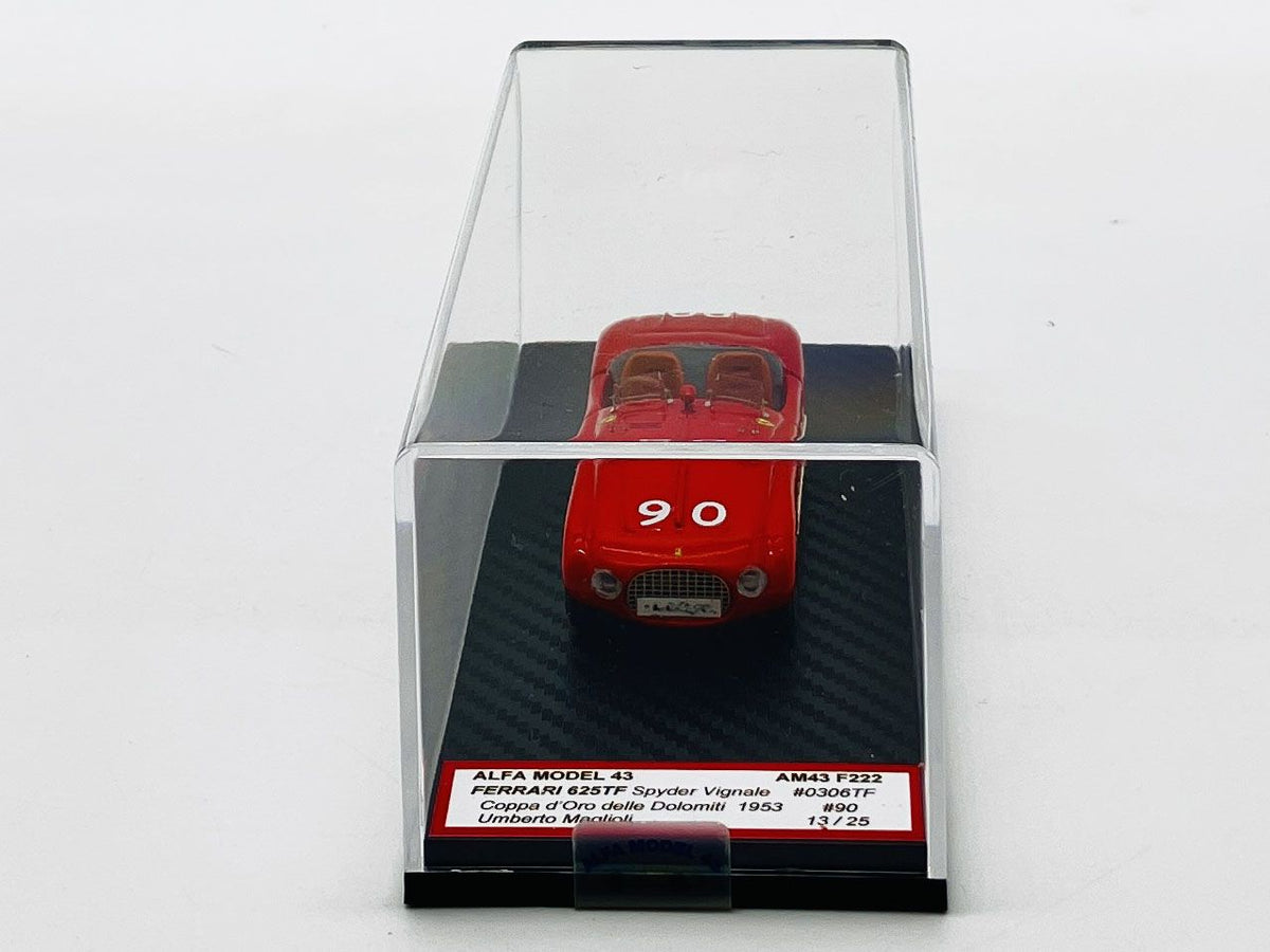 ALFA MODEL AM43F222 Ferrari 625TF Spyder Vignale #0306TF Coppa delle Dolomiti 1953 #90 – U. Maglioli