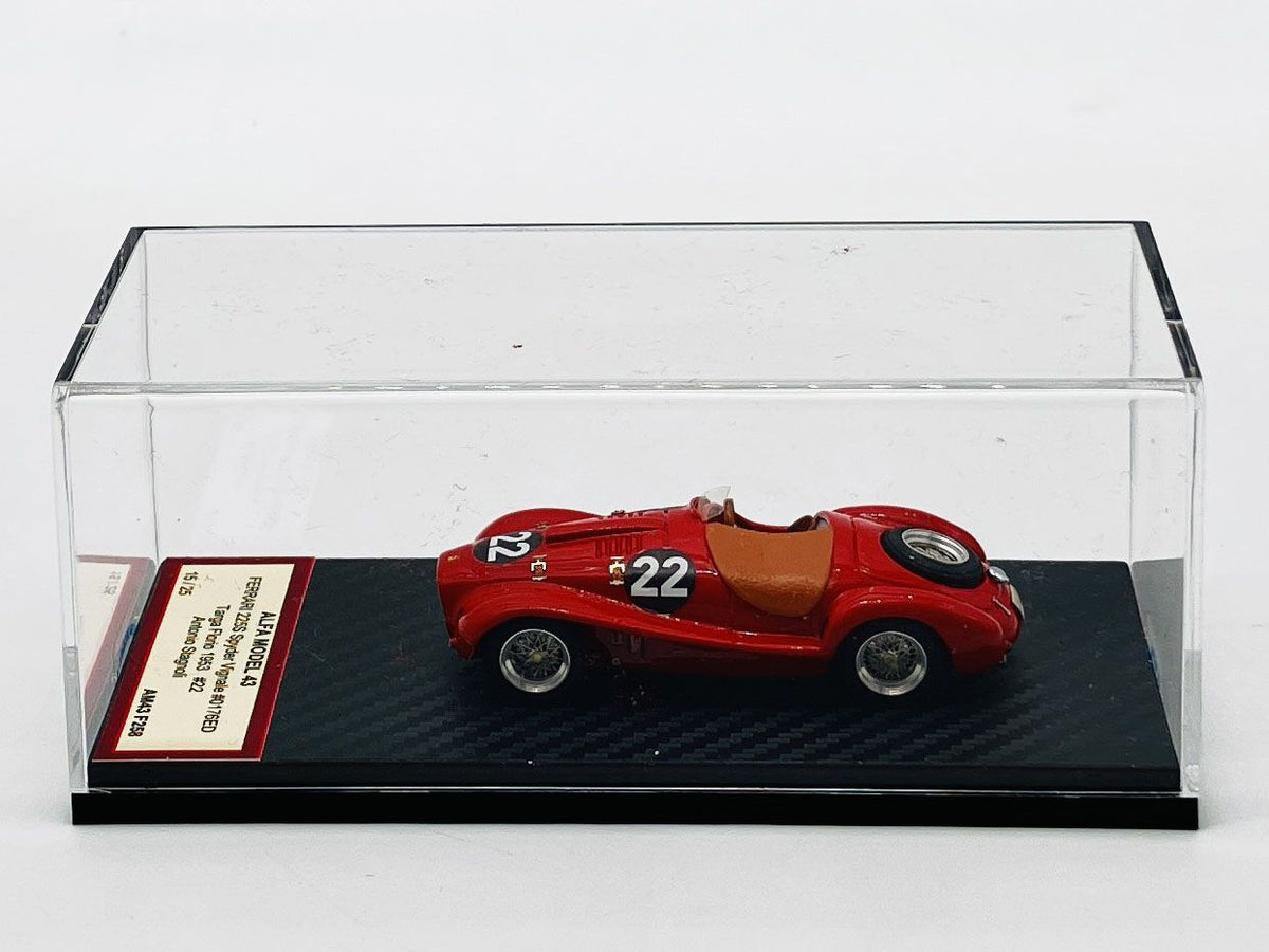 ALFA MODEL AM43F258 FERRARI 225S VIGNALE #0176ED TARGA FLORIO 1953 #22 ANTONIO STAGNOLI