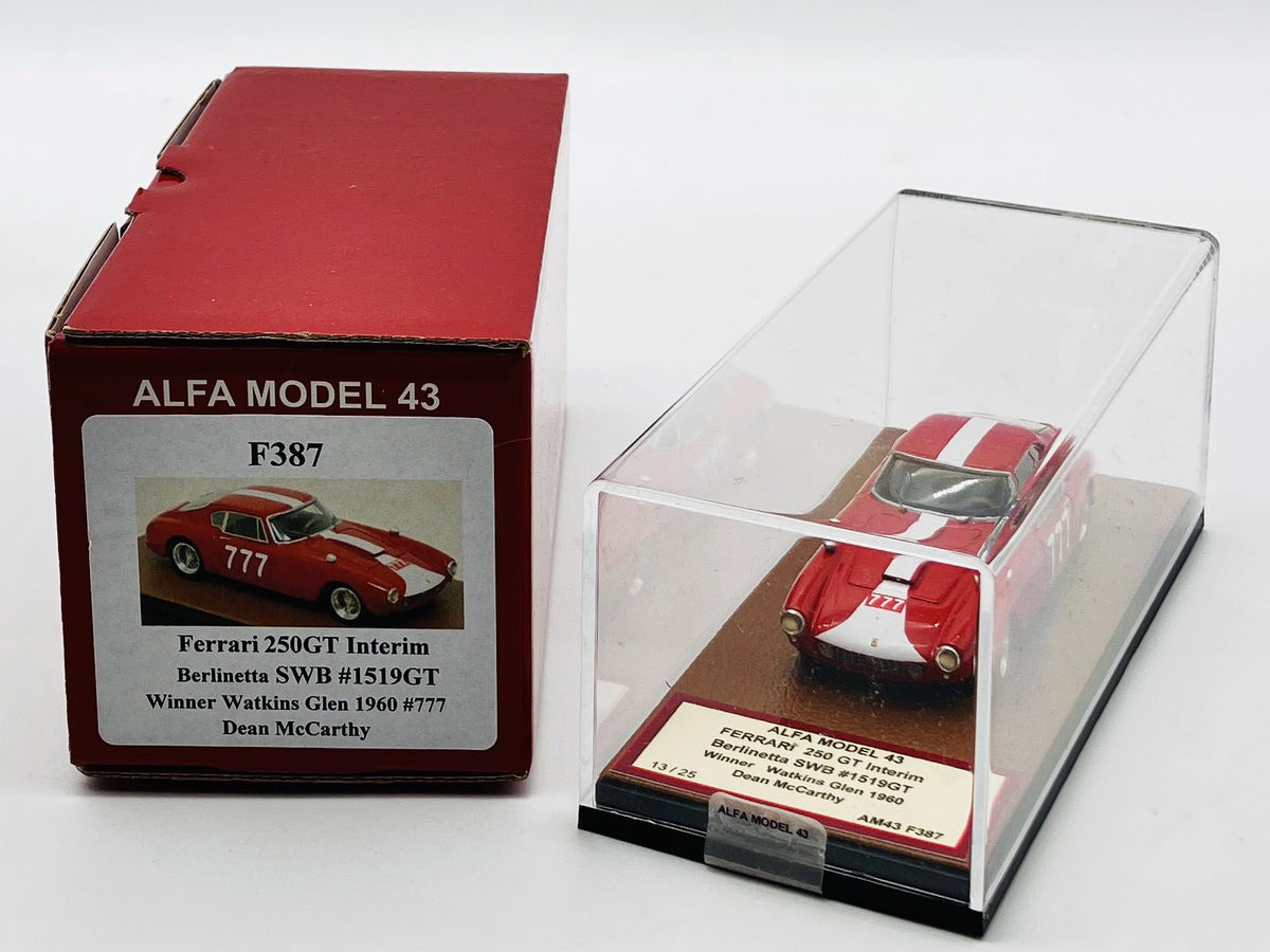 ALFA MODEL AM43F387 FERRARI 250GT INTERIM BERLINETTA SWB #1519GT WINNER WATKINS