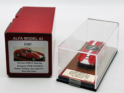 ALFA MODEL AM43F387 FERRARI 250GT INTERIM BERLINETTA SWB #1519GT WINNER WATKINS