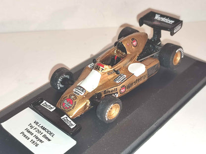 LM141 - VILLAMODEL - Toj F201 Bmw F.2 - Hans Heyer - Press  - 1976